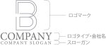 画像10: B・線・アルファベット・ロゴ・マークデザイン5403 (10)