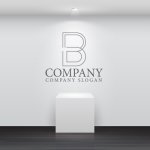 画像5: B・線・アルファベット・ロゴ・マークデザイン5403 (5)
